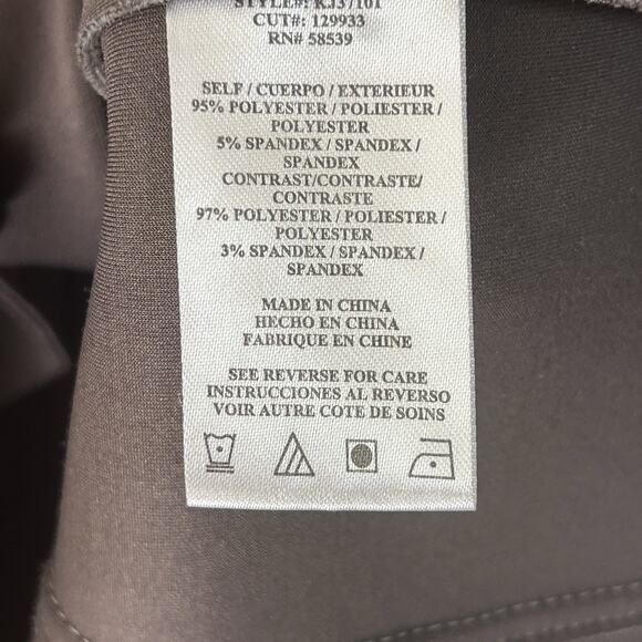 KUT from the Kloth Moto Jacket Gray Faux Suede Waterfall Size Small - Picture 6 of 6